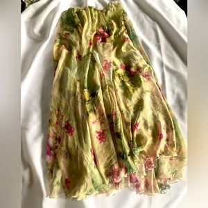 Floral maxi skirt